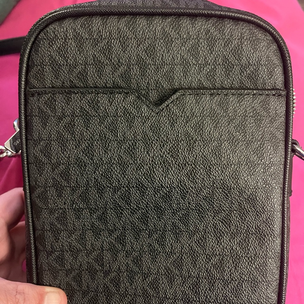 Michael Kors Black Logo Messenger Bag - Picture 4 of 4